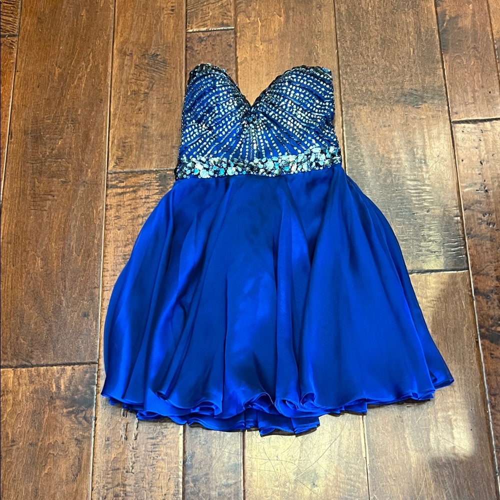 Sherri Hill Royal Blue Formal Dress
